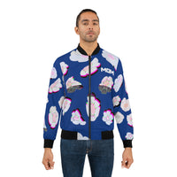 FLOWer BOMBER JACKET (BLUE)