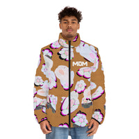 FLOWer PUFFER JACKET (BROWN)