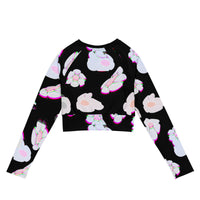 FLOWers long-sleeve crop top