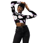 FLOWer-FUL long-sleeve crop top