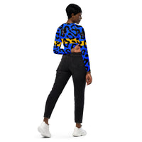 MOM Cheetah long-sleeve crop top (full)