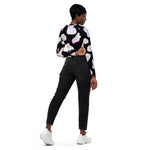 FLOWer-FUL long-sleeve crop top