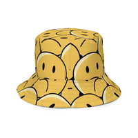 SMILE/SAD Reversible bucket hat