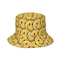 SMILE/SAD Reversible bucket hat