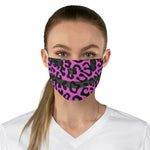 Pink Cheetah Glitch Face Mask