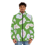 illusions of Flowers Power Puffer Jacket (Buttercup)