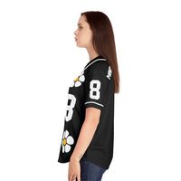 Beneath The Flowers Baseball Jersey (Black)