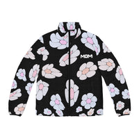 illusions of Flowers Puffer Jacket