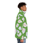 illusions of Flowers Power Puffer Jacket (Buttercup)