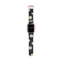 Beneath The Flowers Watch Band (Black)