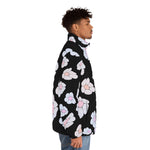illusions of Flowers Puffer Jacket