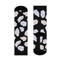 illusion of Flowers Crew Socks