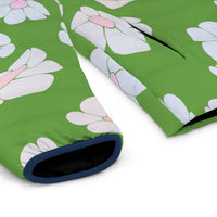 illusions of Flowers Power Puffer Jacket (Buttercup)