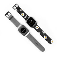 Beneath The Flowers Watch Band (Black)