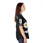 Beneath The Flowers Baseball Jersey (Black)