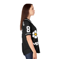 Beneath The Flowers Baseball Jersey (Black)