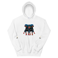 Cerberus White Hooded Sweatshirt