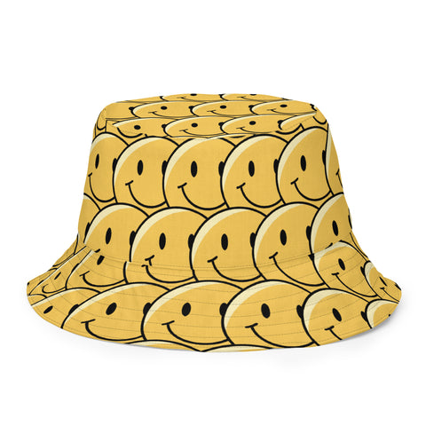 SMILE/SAD Reversible bucket hat