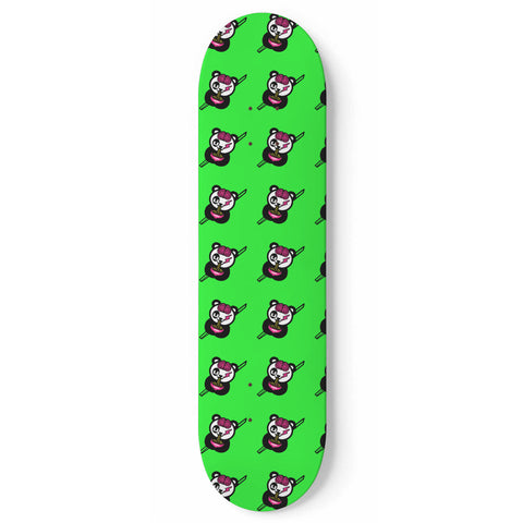 Green Panda Skateboard