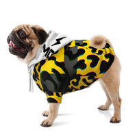 Yellow Cheetah Dog Hoodie