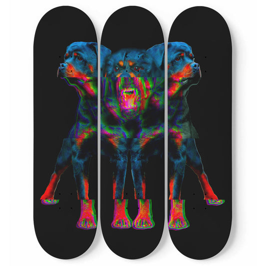 Cerberus Skateboard Wall Art