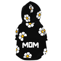 Beneath the Flowers Dog Hoodie (Black)
