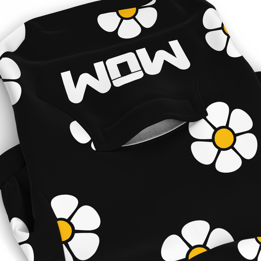 Beneath the Flowers Dog Hoodie (Black)