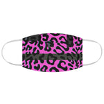 Pink Cheetah Glitch Face Mask