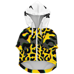 Yellow Cheetah Dog Hoodie