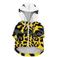 Yellow Cheetah Dog Hoodie