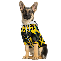 Yellow Cheetah Dog Hoodie