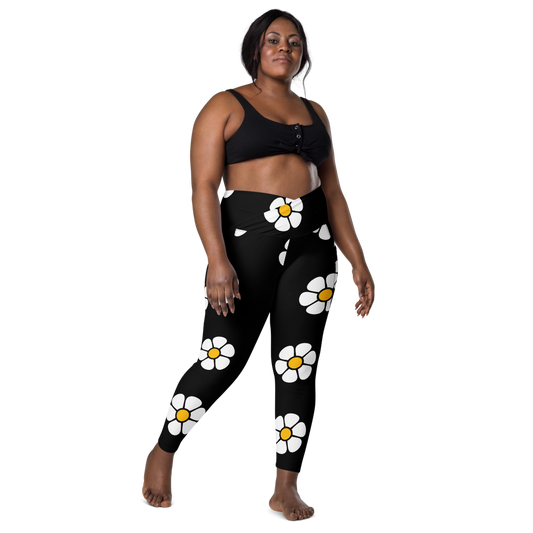 Beneath the Flower Crossover leggings with pockets