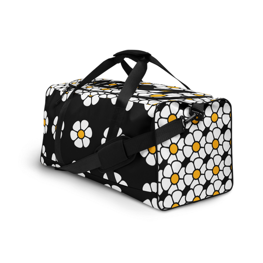 Beneath the Flowers Duffle bag (Black)
