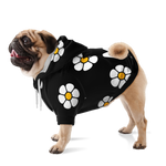 Beneath the Flowers Dog Hoodie (Black)