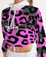 Pink Cheetah Cropped Windbreaker