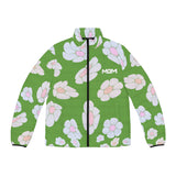 illusions of Flowers Power Puffer Jacket (Buttercup)