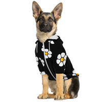 Beneath the Flowers Dog Hoodie (Black)